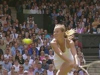 Tits bouncing in hot tennis player's downblouse, isn't it why we love sports?:) Tennis-fans, you'll find it extremely hot!